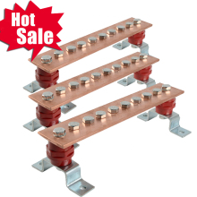 High Tension Earthing System Copper Busbar with Insulators