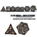 Pure Copper Hollowed Metal Dice Featured with 3D Dragon