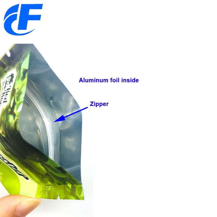 Malote liso do selo 3-Side com zíper 3-side Seal Flat Pouch With Zipper