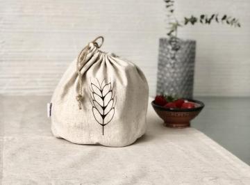 custom natural jute drawstring bag