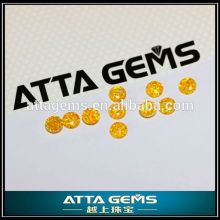 cabochon cut opal-K54 yellow color round created opal