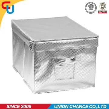 silver nonwoven case household container storage box
