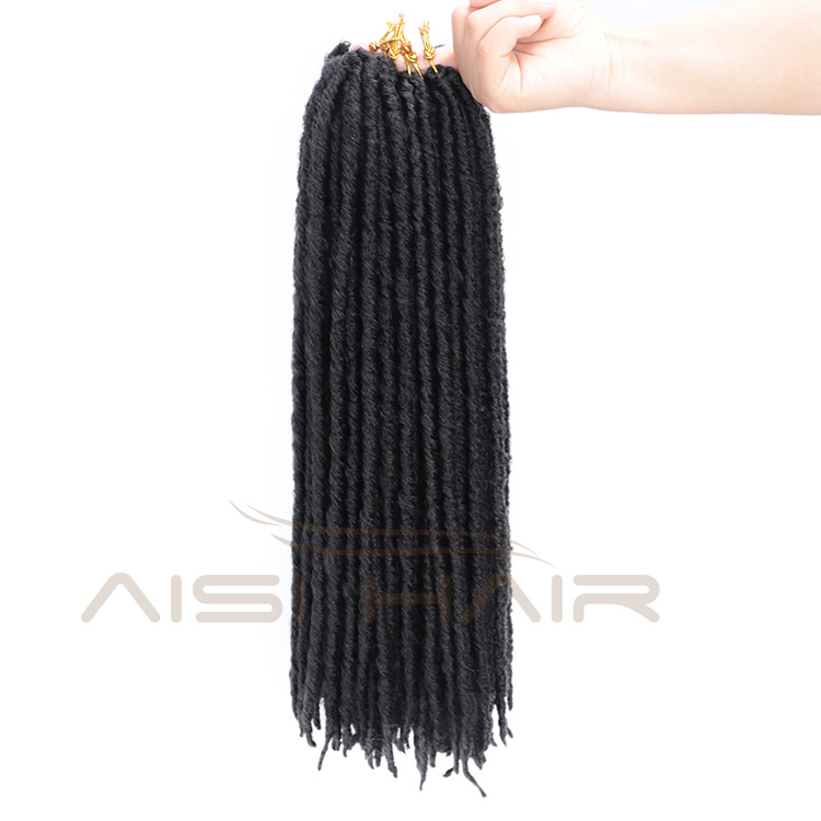 Aisi Hair 20Inch Goddess Crochet Braids Hair Extensions 16Inch Faux Locs 20 Strands Afro Braiding Hairpieces for Black Women