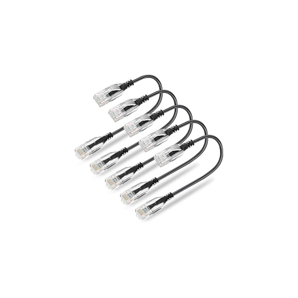 Cat6a Patch Cable with Copper Conductors and Snagless RJ45 Connector