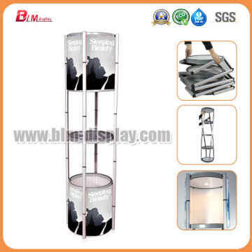 Advertising Board Portable Display Rack Spiral Show Case