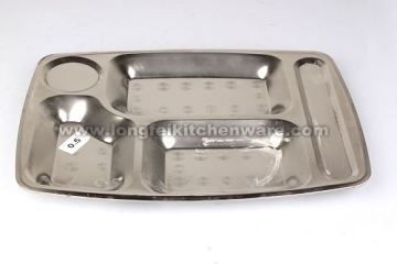 Non-Magnetic stainless steel  fast food plate