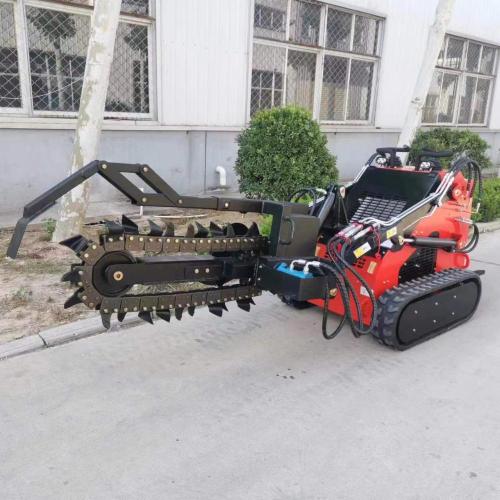 Mặt trước Mini Skid Steer Towling Trình tải backhoe