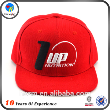 Wholesale flat brim cap hat/custom cap hat/embroidery cap hat