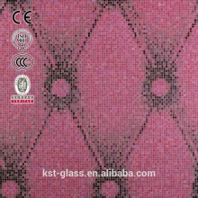 pink chester glass mosaic pattern