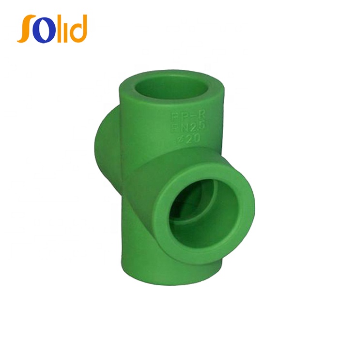 Polypropylene ppr pipe fitting straight Cross for Industrial pipeline with long life