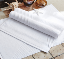 Hotel White Bath Mat