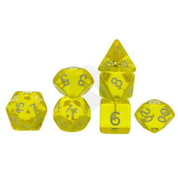 Customized Acrylic Transparent Polyhedral DND Dice Sets