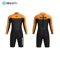 Seaskin 2mm Neoprene Suits Long Sleeve Short Leg Shorty Keep Warm Diving Swimming Wetsuit