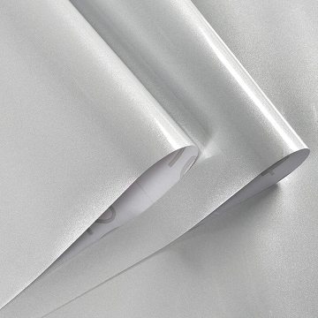 Glitter Grey Peel and Stick Waterproof PVC Vinyl Wallpaper for Kitchen