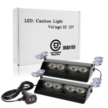 96LED Strobe Dash Visor Light - Emergency Flash Lamp for Car Windshield