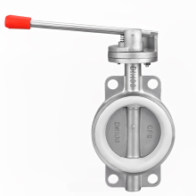 Manual Handle Silicone Wafer Butterfly Valve