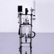 High vacuum chemical 50l jacketed glass reactor