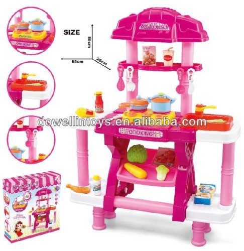 Kitchen Set Toy, Pink Toys Kitchen Play Tool Set,Cooking Table