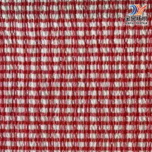 Contemporary Striped Crepe with Gingham Print