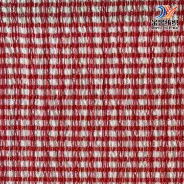 Contemporary Striped Crepe with Gingham Print