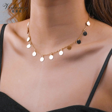 Timeless Simple Disc Necklace for Modern Women