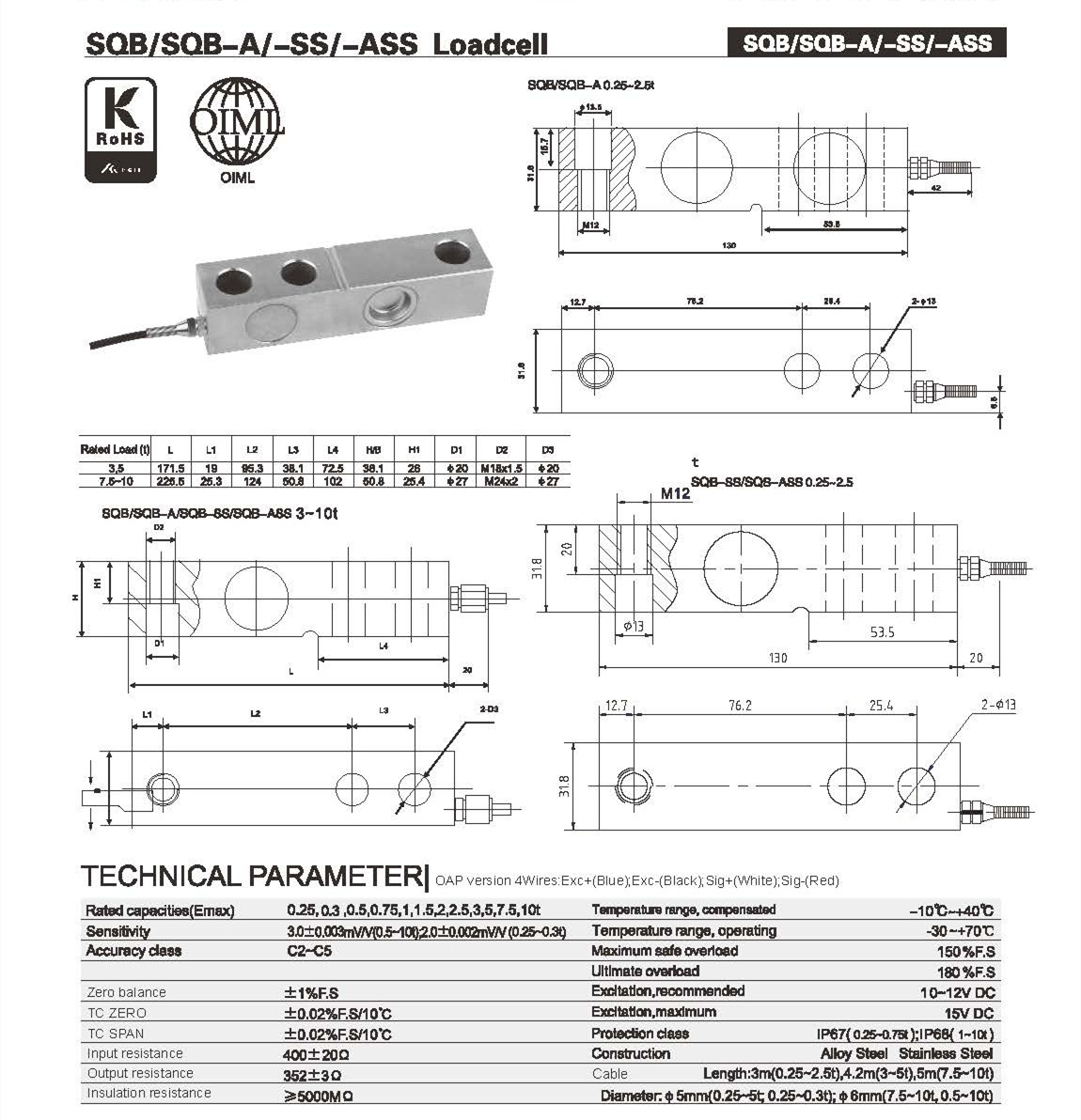 Keli SQB specification