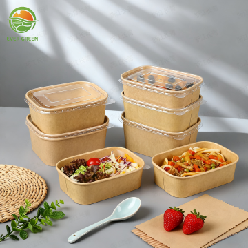 Kraft Paper Takeaway Food Bento Packaging Box