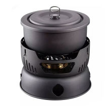 Portable Aluminum Alloy Camping Cookware and Tableware Set for Hiking and Picnics