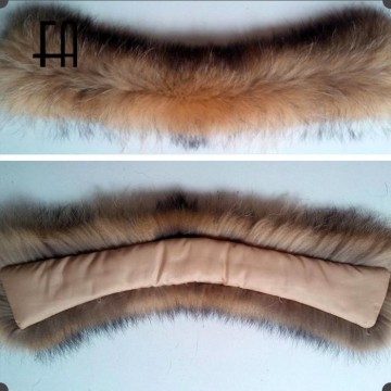 Factory direct raccoon fur collar /fur collar /fur collar for garment