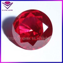 Treated Ruby Stone Diamond Cut Synthetic 5# Corundum