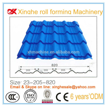 820 Coloured Glaze Corrugated Roofing Sheets