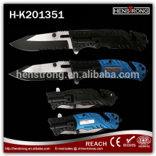 Free Samples Stainless Steel Hand Tools Pocket Knife With LED Flashlight