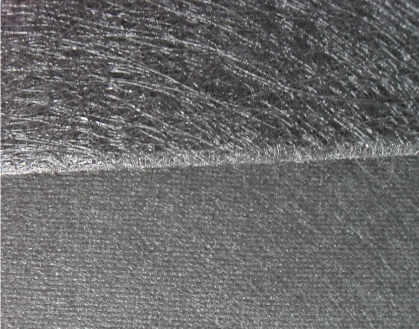 Sintered Fiber Material with Mesh Support