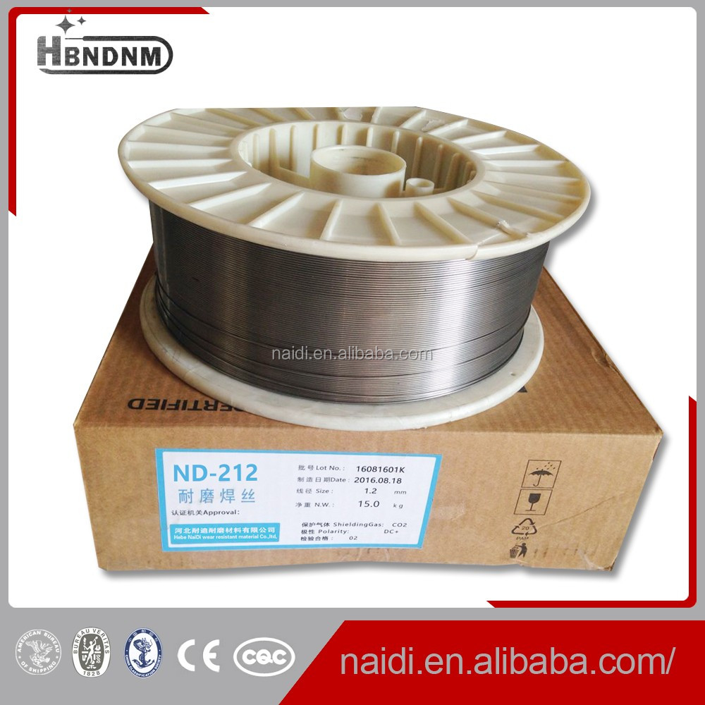 china fan blades hardfacing wear resistant welding wire 1.2mm