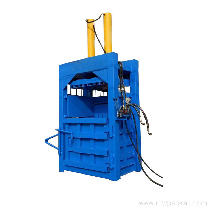 Waste paper baling machine/cardboard baling press machine /hydraulic cardboard compactor vertical type baling machine