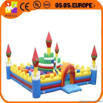 gaint inflatable bouncer, nhảy trượt khí thổi lâu đài trên doanh thu