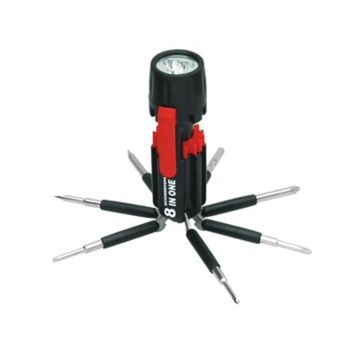 Multifunctional Screwdriver with LED Light - 8 in 1