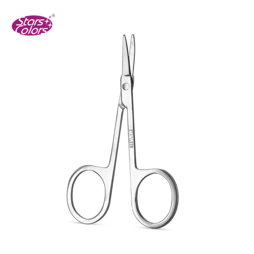 Silver hight quality Makeup Scissor Tool stainless steel eyelash eyelashes tool grafting specialty beauty scissors