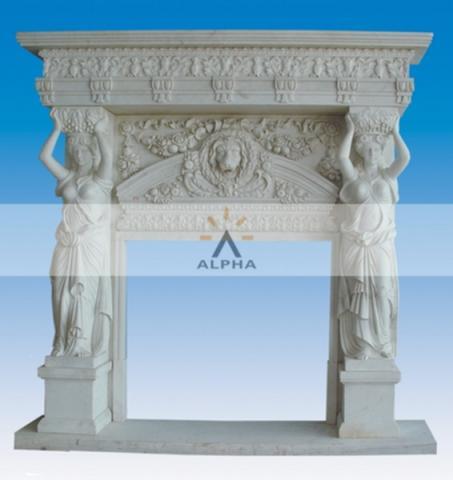 stone fireplace mantel