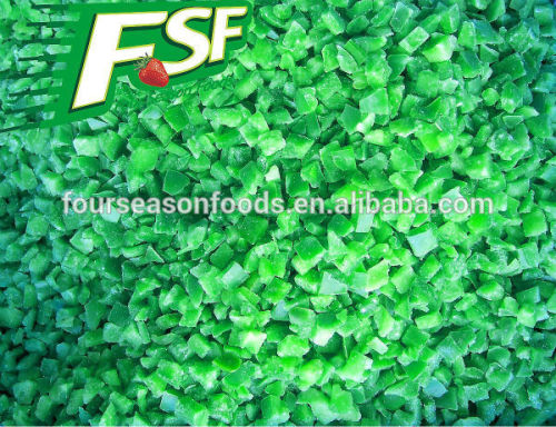 wholesale IQF frozen bulk green bell pepper dices 2016 new crop,frozen chinese