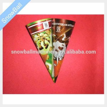 Aluminium Foil paper icecream cone sleeves