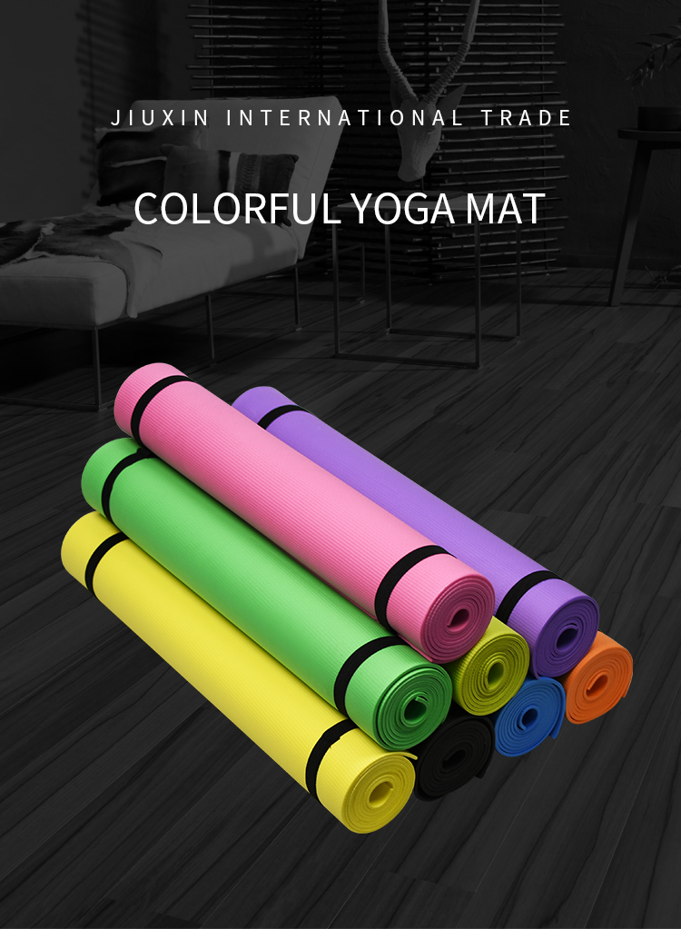 Matera de yoga de yoga de 4 mm de 4 mm de espesor, de yoga plegable