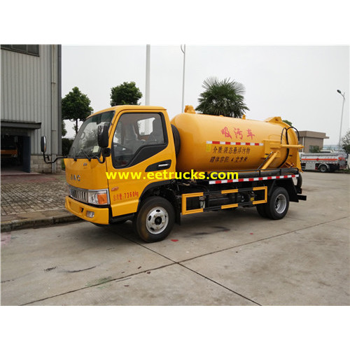 JAC 4000L Excrement Suction Tank Trucks