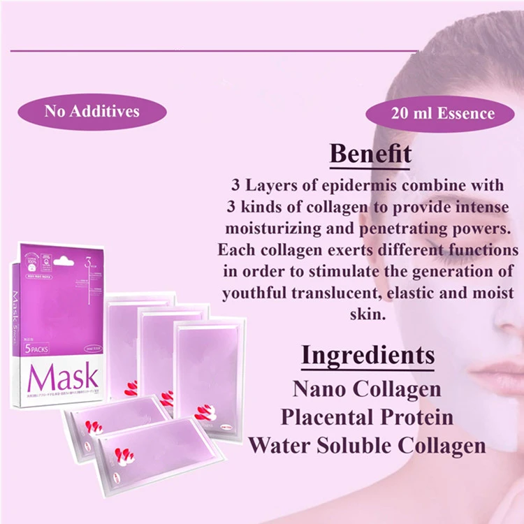 Private Custom Anti-Aging Anti-Wrinkle Brightening Collagen Facial Mask Sheet Skin Care