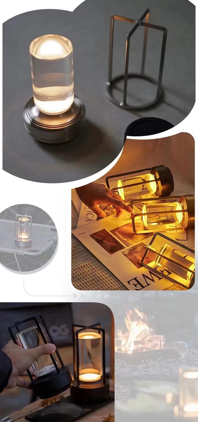 Enchanting LED Night Lamp for Restaurant and Bedroom Ambiance