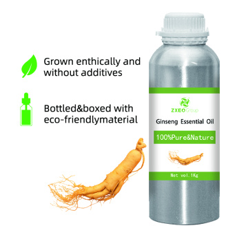 Aceite esencial de ginseng 100% puro y natural Aceite esencial de bluk de alta calidad al por mayor para compradores globales El mejor precio