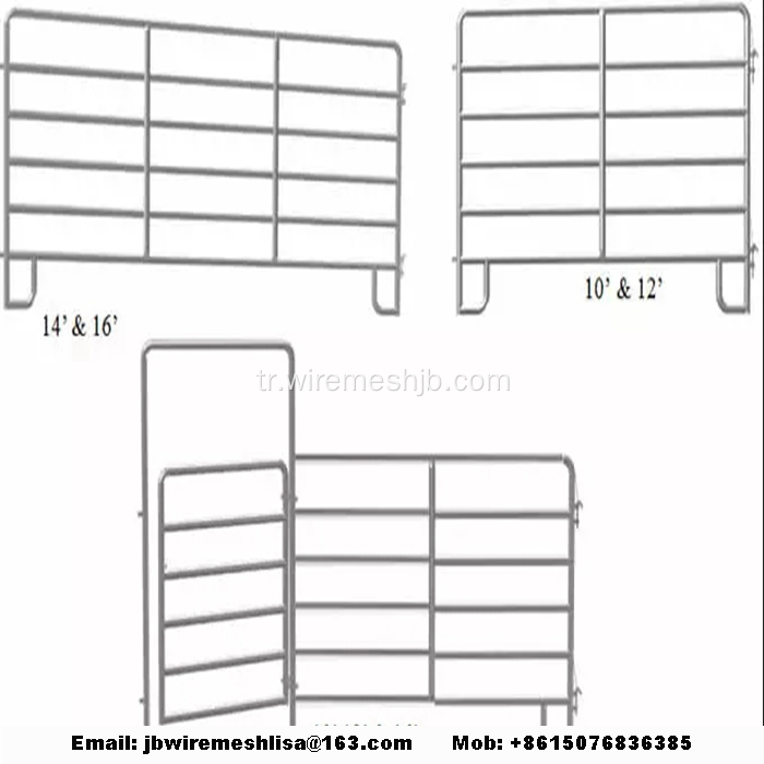 Sıcak Daldırma Galvanizli Metal At Çit