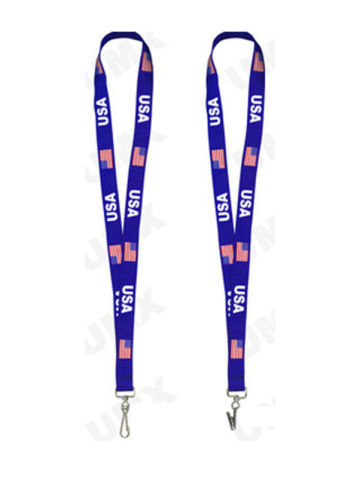 Heat transfer neck lanyard strap both sides id sublimation lanyard