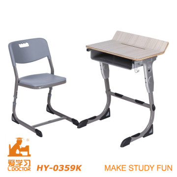 Iron Frame University School Furniture (Adjustable aluminuim)