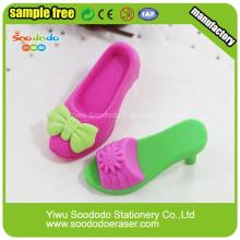 Red Green Shoes Shaped Eraser For Girls
